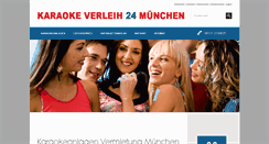 Desktop Screenshot of karaoke-verleih24-muenchen.de